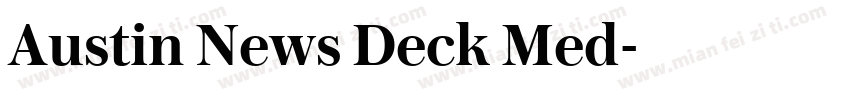 Austin News Deck Med字体转换